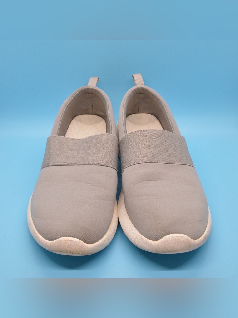 Crocs LiteRide Women’s 8 Gray White Slip-On Shoes